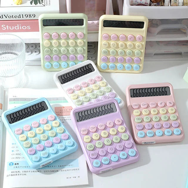Colorful Pastel Desk Calculator