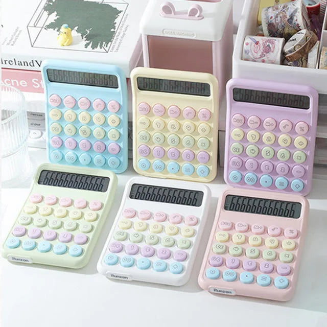 Colorful Pastel Desk Calculator