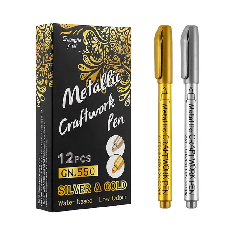 GuangNa Metallic Craftwork Brush Pen