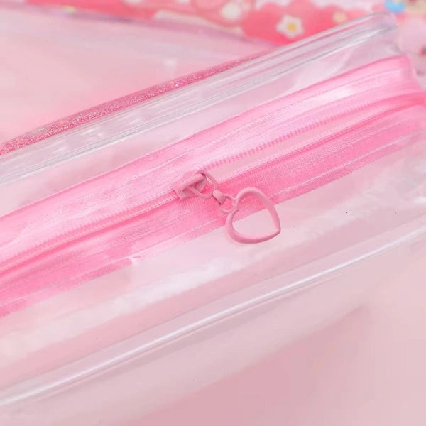 Cartoon Liquid Quicksand Glittery Stationery Bag