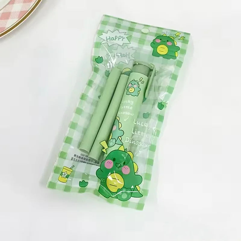 Push-Type Pencil Eraser with Refillable Set